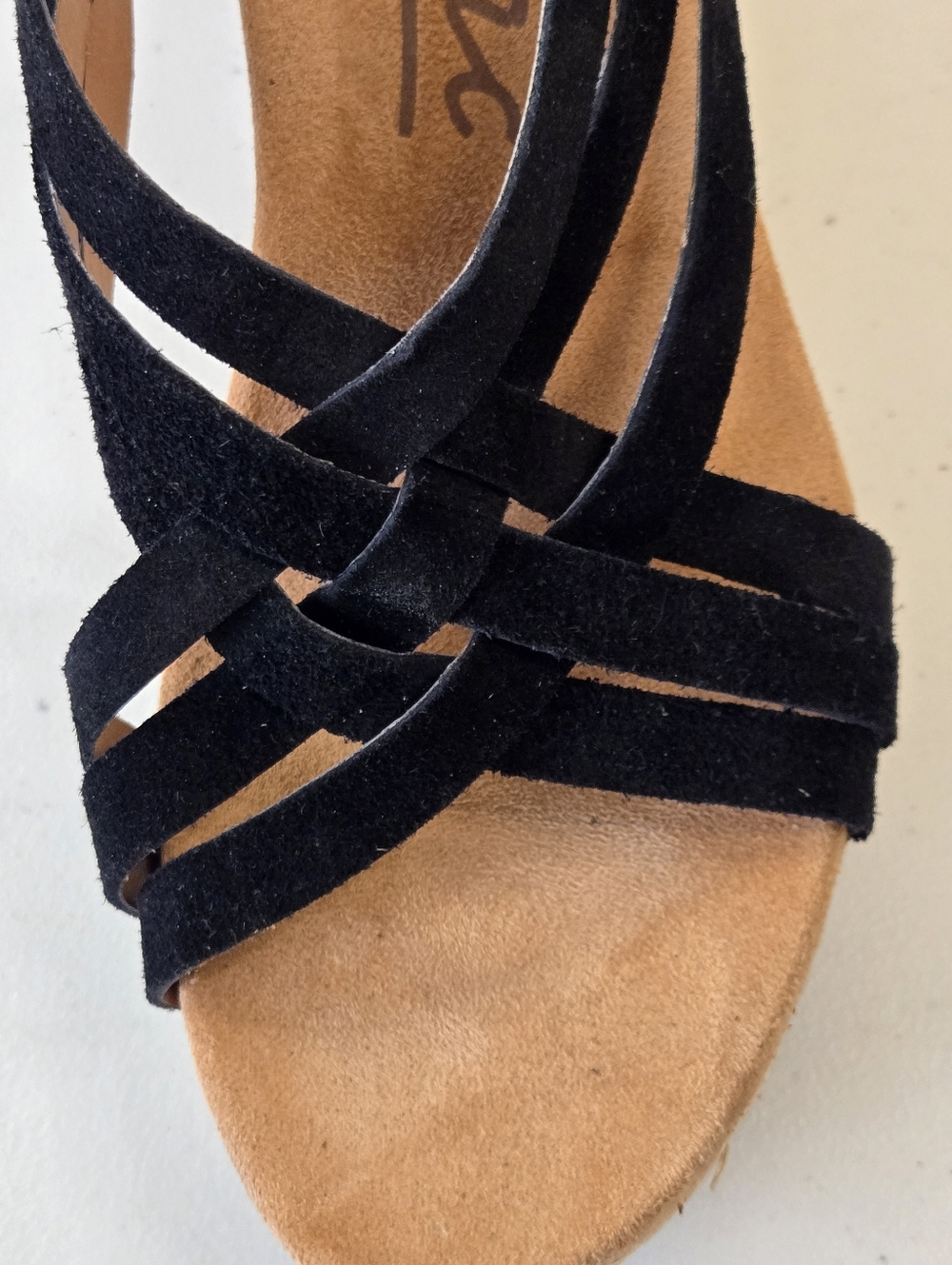 NIB Zodiac Black Strappy Platform Wedge Sandals Size 9.5 EU 39 1/2 - Picture 12 of 15